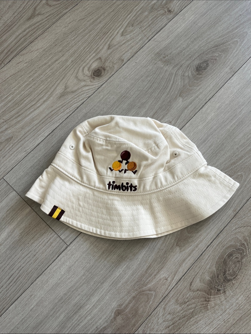 NWT: Tim Hortons Timbits Cream Bucket Hat Size S-M